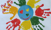 Выставка детских рисунков "Доброта в моем серде"